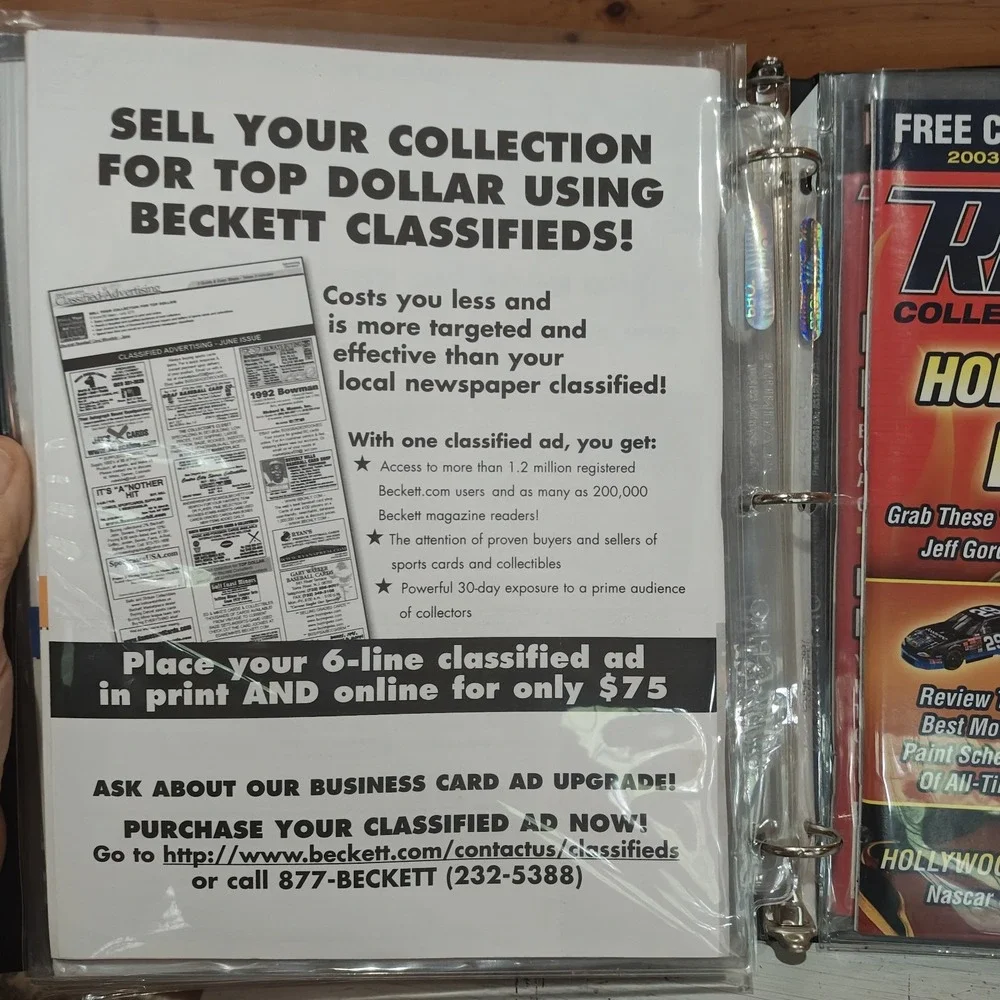 Vintage Beckett Racing Magazine August 2003 Near Mint Protective Sleeved